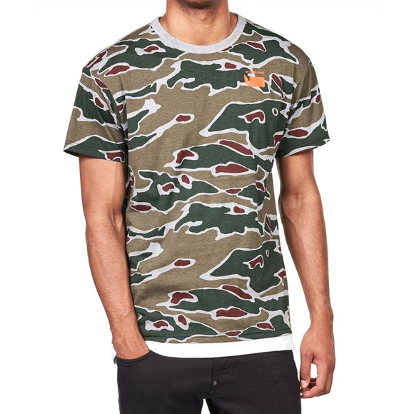 raw camouflage t shirt